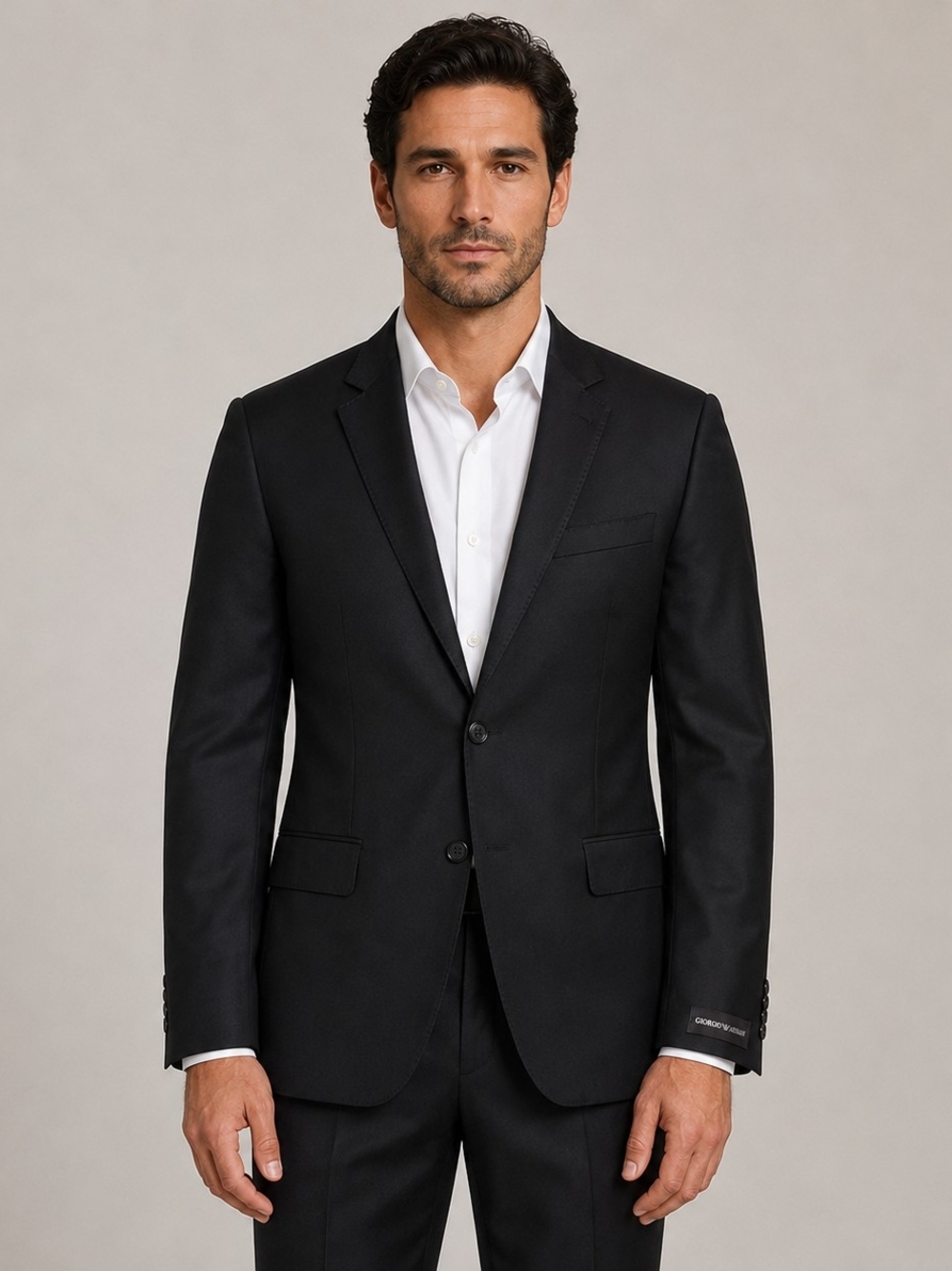 Giorgio Armani Luxury Italian Super 140’s Black Blazer EU 48/ US 38